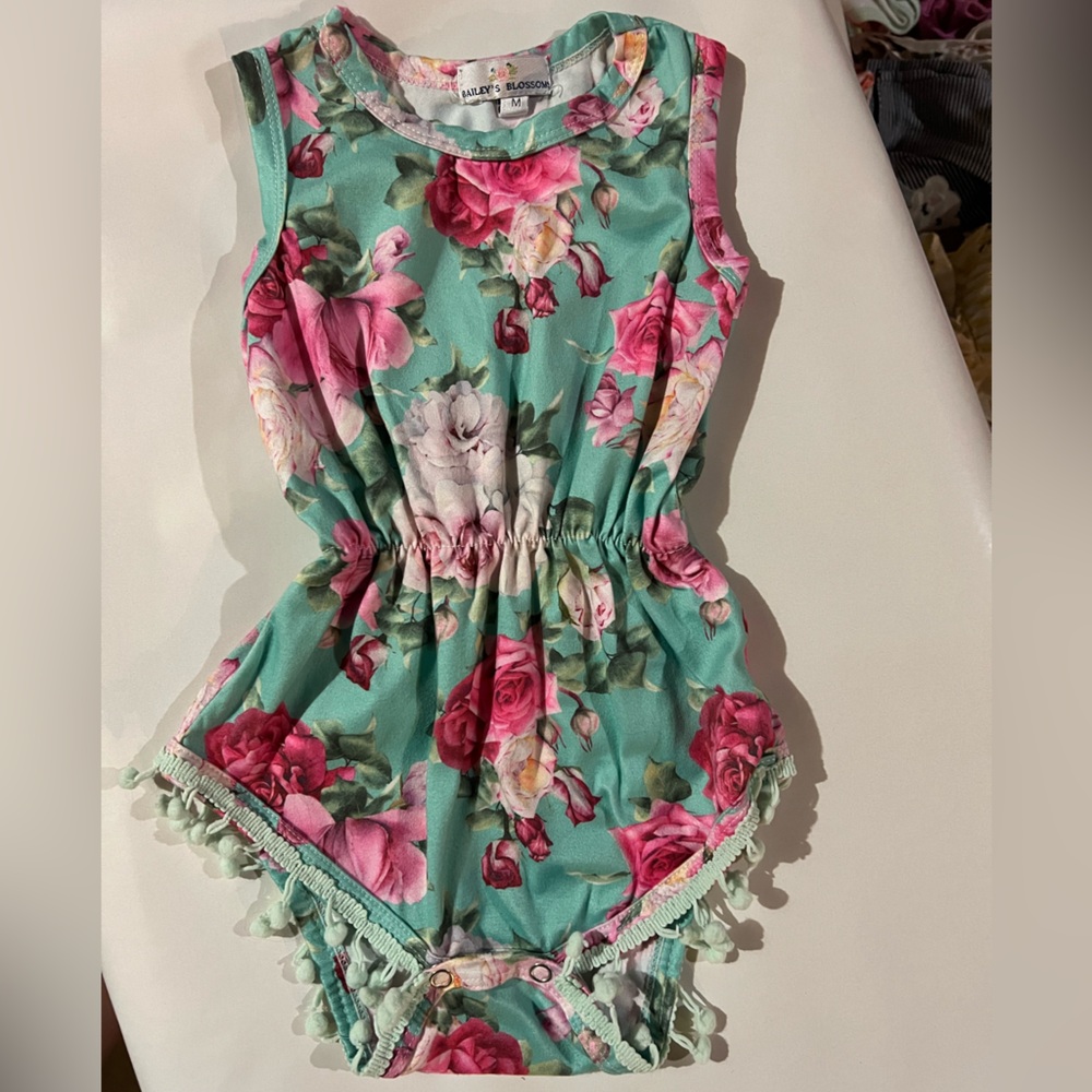 Floral Sleeveless Romper for Kids